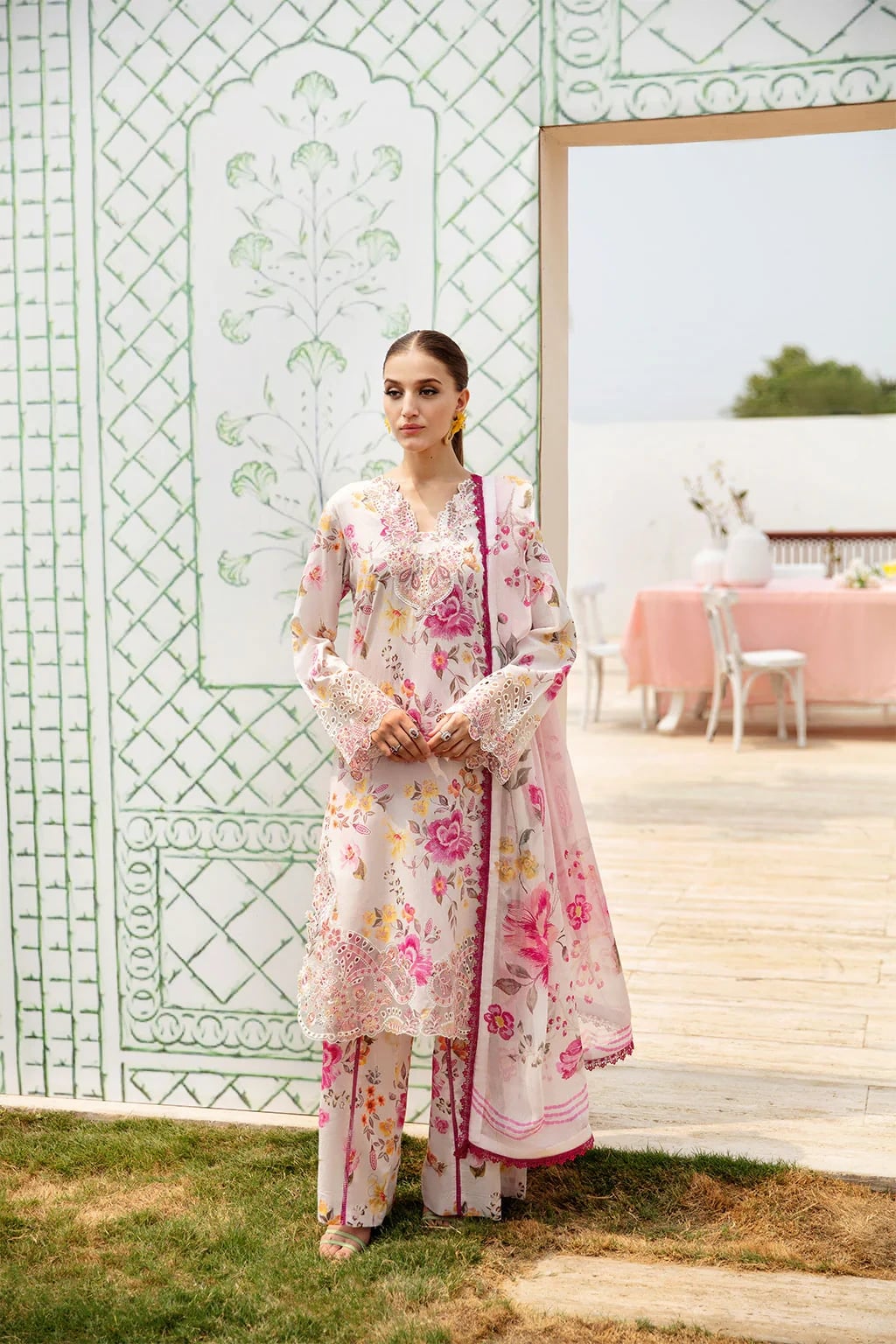 Ramsha Unstitched Lawn N-608