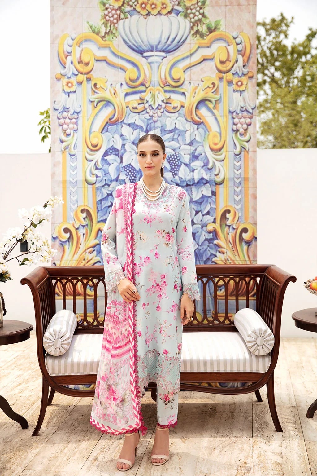 Ramsha Unstitched Lawn N-610